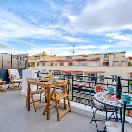 Top Floor Terrace - Dernier Etage Terrasse Cosy Nice Exteriér fotografie