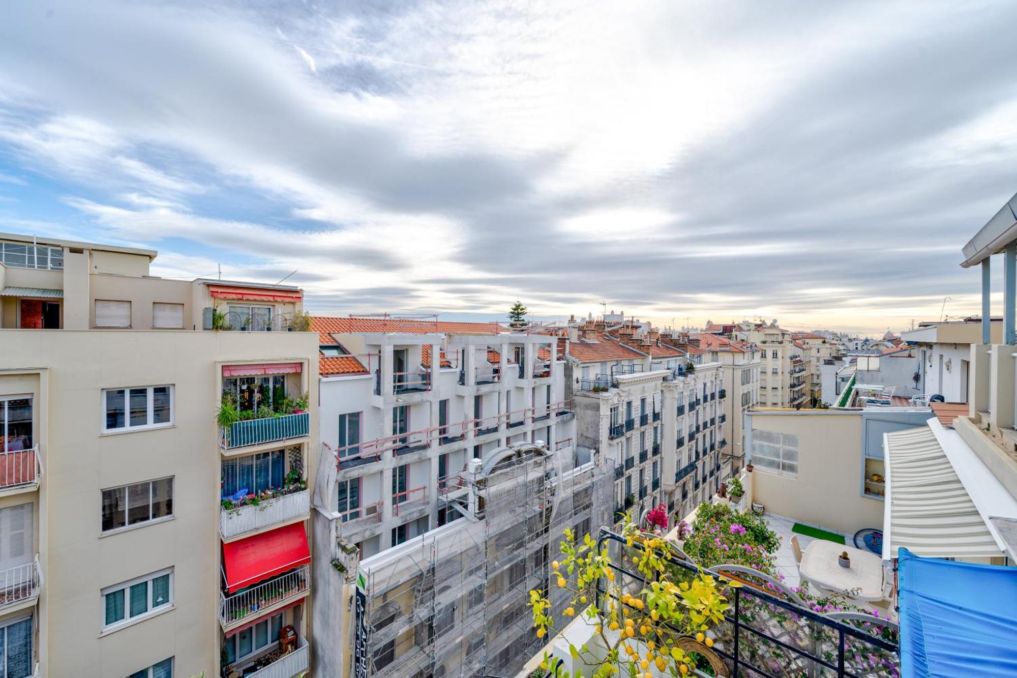 Top Floor Terrace - Dernier Etage Terrasse Cosy Nice Exteriér fotografie